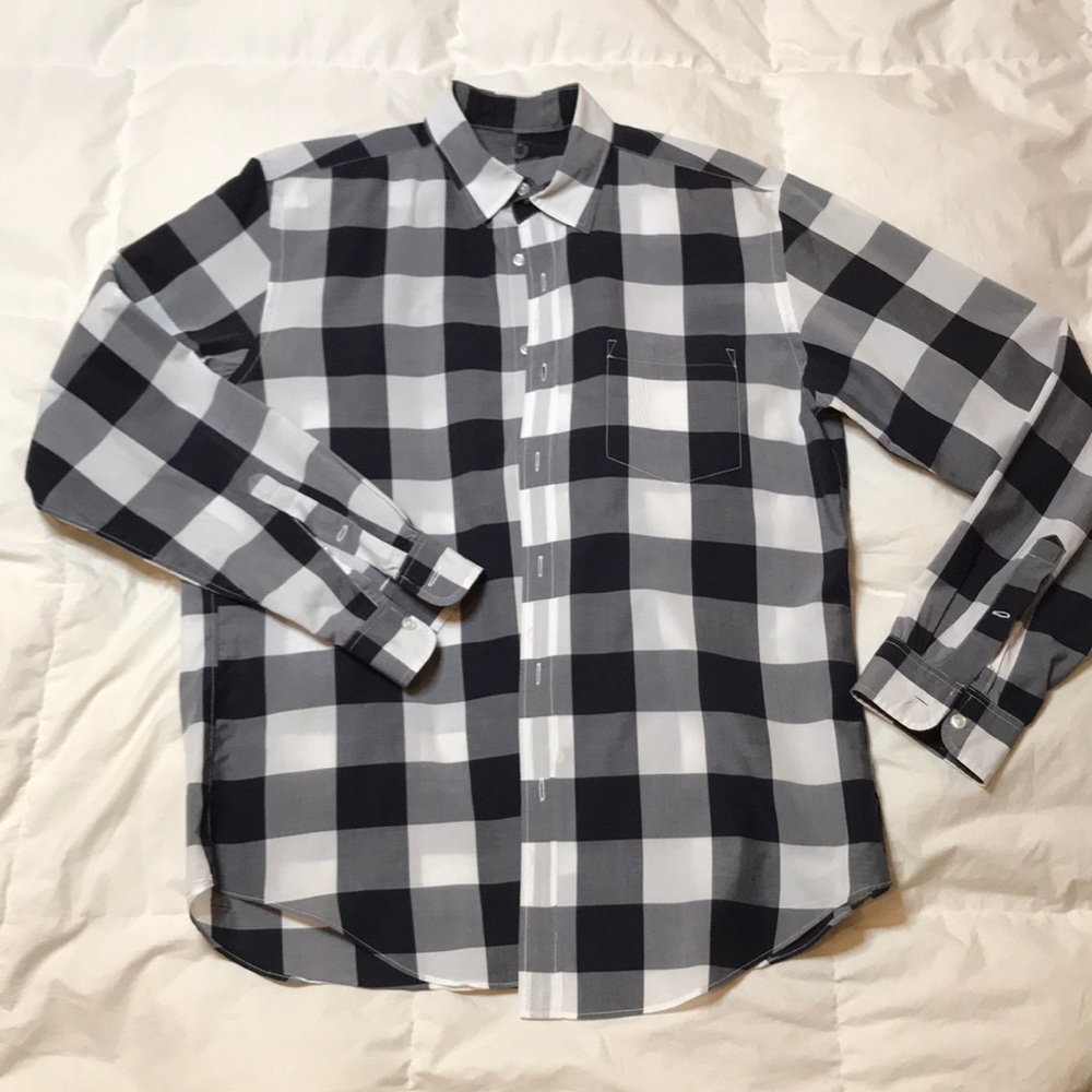 J*Crew lightweight shirt, oversized gingham.